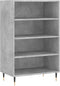 vidaXL - Hoge - kast - 57x35x90 - cm - bewerkt - hout - betongrijs