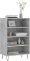 vidaXL - Hoge - kast - 57x35x90 - cm - bewerkt - hout - betongrijs