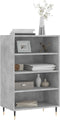 vidaXL - Hoge - kast - 57x35x90 - cm - bewerkt - hout - betongrijs