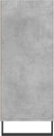 vidaXL - Hoge - kast - 57x35x90 - cm - bewerkt - hout - betongrijs