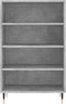 vidaXL - Hoge - kast - 57x35x90 - cm - bewerkt - hout - betongrijs