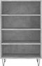 vidaXL - Hoge - kast - 57x35x90 - cm - bewerkt - hout - betongrijs