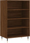 vidaXL - Hoge - kast - 57x35x90 - cm - bewerkt - hout - bruin - eikenkleur