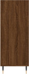 vidaXL - Hoge - kast - 57x35x90 - cm - bewerkt - hout - bruin - eikenkleur