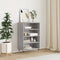vidaXL - Hoge - kast - 57x35x90 - cm - bewerkt - hout - grijs - sonoma - eikenkleurig