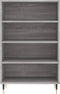 vidaXL - Hoge - kast - 57x35x90 - cm - bewerkt - hout - grijs - sonoma - eikenkleurig