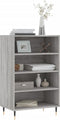 vidaXL - Hoge - kast - 57x35x90 - cm - bewerkt - hout - grijs - sonoma - eikenkleurig