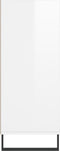 vidaXL - Hoge - kast - 57x35x90 - cm - bewerkt - hout - hoogglans - wit
