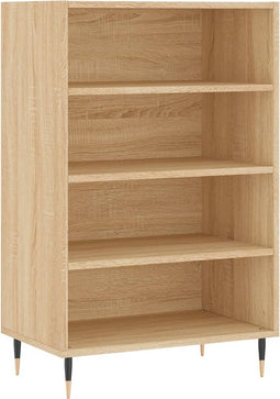 vidaXL - Hoge - kast - 57x35x90 - cm - bewerkt - hout - sonoma - eikenkleurig