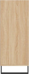 vidaXL - Hoge - kast - 57x35x90 - cm - bewerkt - hout - sonoma - eikenkleurig