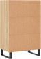 vidaXL - Hoge - kast - 57x35x90 - cm - bewerkt - hout - sonoma - eikenkleurig