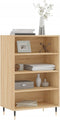 vidaXL - Hoge - kast - 57x35x90 - cm - bewerkt - hout - sonoma - eikenkleurig