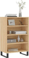 vidaXL - Hoge - kast - 57x35x90 - cm - bewerkt - hout - sonoma - eikenkleurig