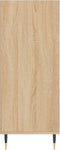 vidaXL - Hoge - kast - 57x35x90 - cm - bewerkt - hout - sonoma - eikenkleurig