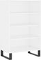 vidaXL - Hoge - kast - 57x35x90 - cm - bewerkt - hout - wit