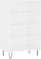 vidaXL - Hoge - kast - 57x35x90 - cm - bewerkt - hout - wit