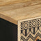 vidaXL - Hoge - kast - 60x33,5x110 - cm - massief - ruw - mangohout