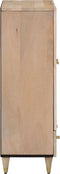 vidaXL - Hoge - kast - 60x33x100 - cm - massief - mangohout