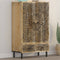 vidaXL - Hoge - kast - 60x33x100 - cm - massief - mangohout