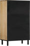 vidaXL - Hoge - kast - 60x33x100 - cm - massief - mangohout