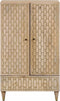 vidaXL - Hoge - kast - 60x33x100 - cm - massief - mangohout