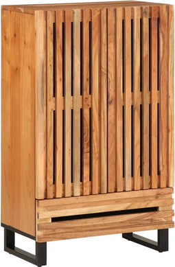 vidaXL - Hoge - kast - 60x34x100 - cm - massief - acaciahout