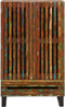 vidaXL - Hoge - kast - 60x34x100 - cm - massief - acaciahout