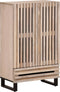vidaXL - Hoge - kast - 60x34x100 - cm - massief - mangohout