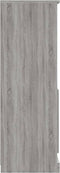 vidaXL - Hoge - kast - 60x35,5x103,5 - cm - bewerkt - hout - grijs - sonoma - eikenkleur