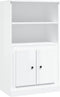vidaXL - Hoge - kast - 60x35,5x103,5 - cm - bewerkt - hout - hoogglans - wit