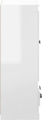 vidaXL - Hoge - kast - 60x35,5x103,5 - cm - bewerkt - hout - hoogglans - wit