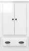 vidaXL - Hoge - kast - 60x35,5x103,5 - cm - bewerkt - hout - hoogglans - wit