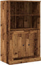 vidaXL - Hoge - kast - 60x35,5x103,5 - cm - bewerkt - hout - oud - houtkleurig
