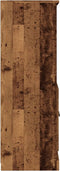 vidaXL - Hoge - kast - 60x35,5x103,5 - cm - bewerkt - hout - oud - houtkleurig