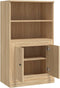 vidaXL - Hoge - kast - 60x35,5x103,5 - cm - bewerkt - hout - sonoma - eikenkleurig