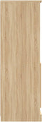 vidaXL - Hoge - kast - 60x35,5x103,5 - cm - bewerkt - hout - sonoma - eikenkleurig