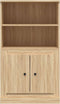 vidaXL - Hoge - kast - 60x35,5x103,5 - cm - bewerkt - hout - sonoma - eikenkleurig