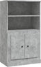 vidaXL - Hoge - kast - 60x35,5x103,5 - cm - bewerkt - hout - betongrijs