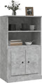 vidaXL - Hoge - kast - 60x35,5x103,5 - cm - bewerkt - hout - betongrijs