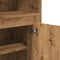 vidaXL - Hoge - kast - 60x35,5x103,5 - cm - bewerkt - hout - artisanaal - eikenkleurig