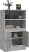 vidaXL - Hoge - kast - 60x35,5x103,5 - cm - bewerkt - hout - betongrijs
