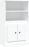 vidaXL - Hoge - kast - 60x35,5x103,5 - cm - bewerkt - hout - wit