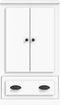 vidaXL - Hoge - kast - 60x35,5x103,5 - cm - bewerkt - hout - wit