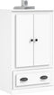 vidaXL - Hoge - kast - 60x35,5x103,5 - cm - bewerkt - hout - wit