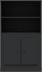vidaXL - Hoge - kast - 60x35,5x103,5 - cm - bewerkt - hout - zwart