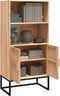 vidaXL - Hoge - kast - 60x35x125 - cm - bewerkt - hout