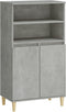 vidaXL - Hoge - kast - 60x36x110 - cm - bewerkt - hout - betongrijs