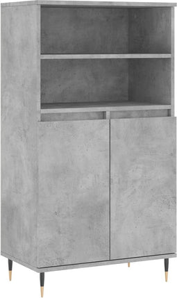vidaXL - Hoge - kast - 60x36x110 - cm - bewerkt - hout - betongrijs