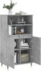 vidaXL - Hoge - kast - 60x36x110 - cm - bewerkt - hout - betongrijs