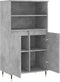 vidaXL - Hoge - kast - 60x36x110 - cm - bewerkt - hout - betongrijs